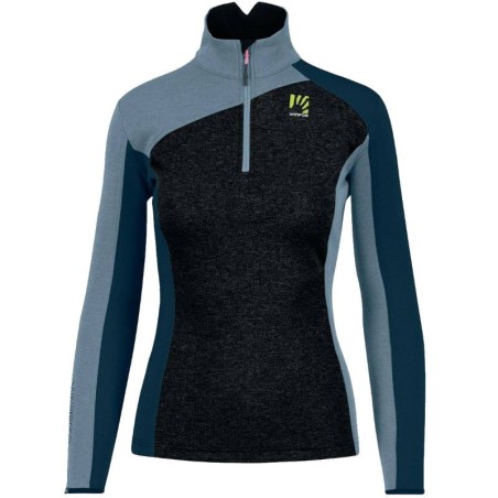 Damen warmes Trikot Karpos Federa Half-Zip W Fleece Vulkan/Frühlingslicht/Mitternacht